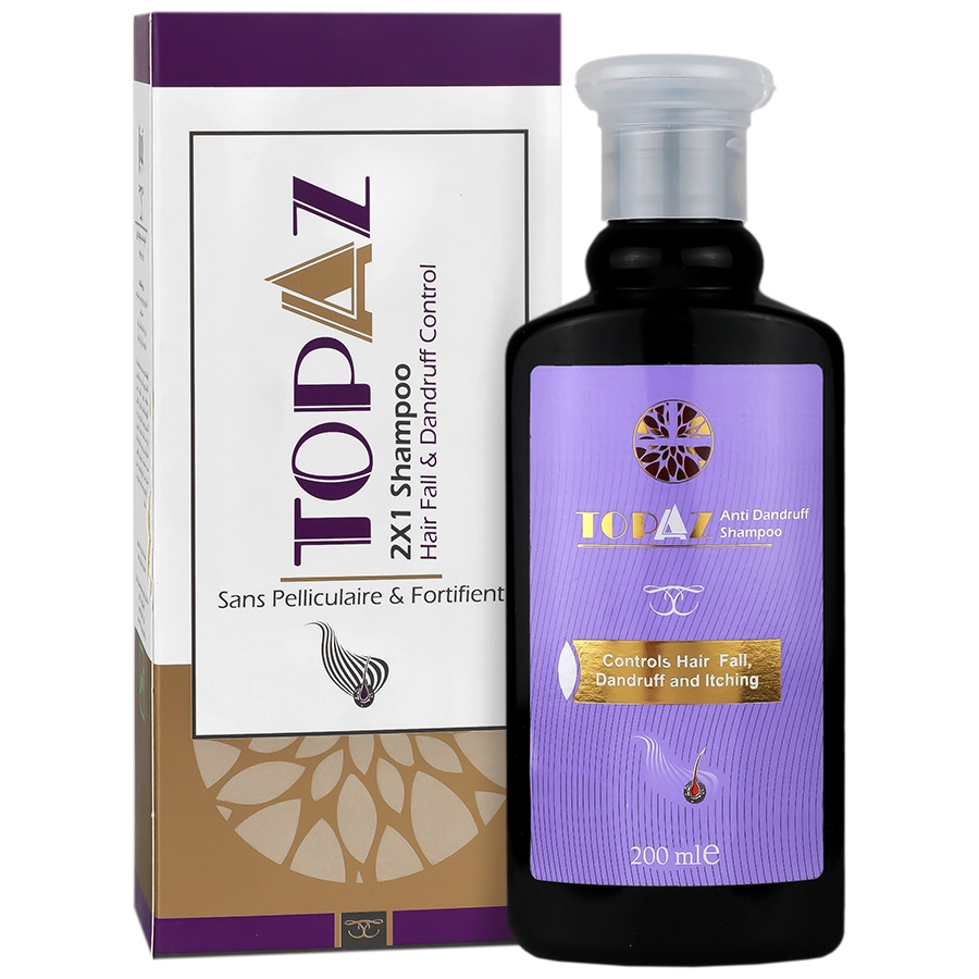 شامپو 1*2 ضدریزش و ضدشوره توپاز